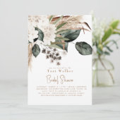 カスケーディングボーホニュートラルブライダルシャワー 招待状 (スタンド正面)