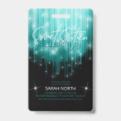 カスケーディングライトスイート16ティール（緑がかった色）ID790 バッジ (表面)