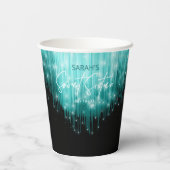 カスケーディングライトスイート16ティール（緑がかった色）ID790 紙コップ (裏面)