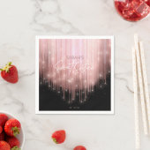 カスケーディングライトスイート16バラ金ゴールドID790 スタンダードカクテルナプキン (インサイチュ)