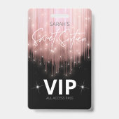 カスケーディングライトスイート16バラ金ゴールドID790 バッジ (裏面)