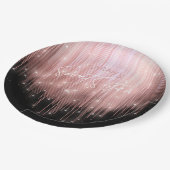 カスケーディングライトスイート16バラ金ゴールドID790 ペーパープレート (アングル)