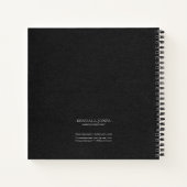 カスケーディングライトモノグラム白黒ID789 ノートブック (裏面)