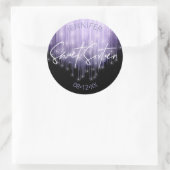 カスケーディングライトSweet 16 Violet ID790 ラウンドシール (バッグ)