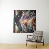 カスケーディング液状語を使ったエンドレスな本 タペストリー (インサイチュ(横))