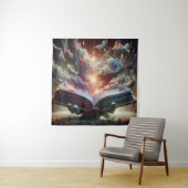 カスケーディング液状語を使ったエンドレスな本 タペストリー (インサイチュ)