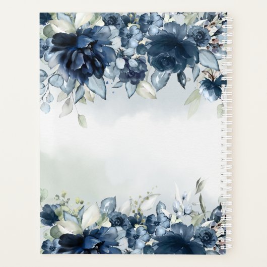 カスケーディング結婚牡丹 プランナー手帳 (裏面)