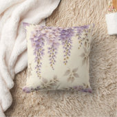 カスケーディング藤の花のパタモダンーン クッション (ブランケット)