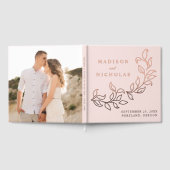 カスケーディング赤面およびバラ金離れ箔結婚の製品 ゲストブック (全面)