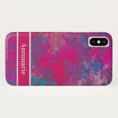 カスケードカラー抽象デザインパターン Case-Mate iPhoneケース (裏面(横))