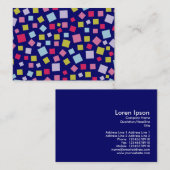 カスケードカラーII – 濃い青 名刺 (正面/裏面)