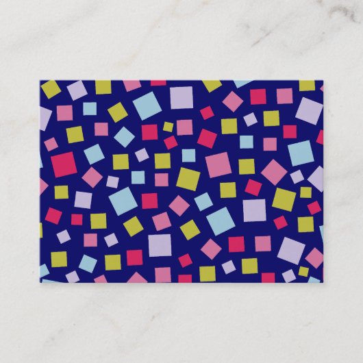 カスケードカラーII – 濃い青 名刺 (正面)