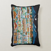 カスケードクリスマスビレッジピロー アクセントクッション (正面(垂直))