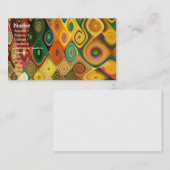 カスケードクール抽象芸術ファインアートフラクタル 名刺 (正面/裏面)