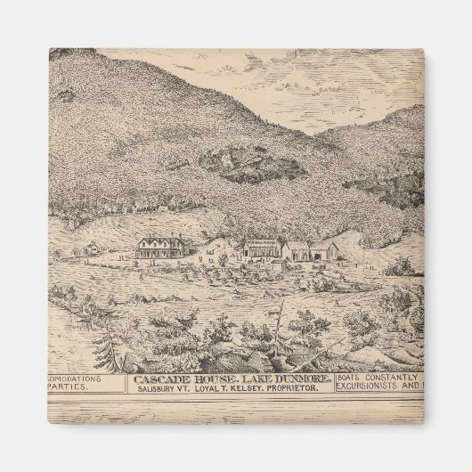 カスケードハウスインレイクダンモア マグネット (正面)