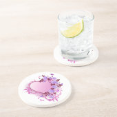 カスケードバララベンダーハート コースター (側面)