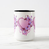 カスケードバララベンダーハート ツートーンマグカップ (中央)
