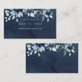 カスケードバラ結婚のオンラインRSVPカード 名刺 (正面/裏面)