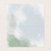 カスケードバラ結婚のゲストテーブルシーティングカード (内部フラット)