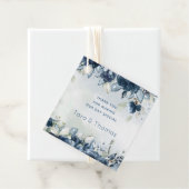 カスケードバラ結婚式の引き出物ギフトスクエアラベル フェイバータグ (インサイチュ)