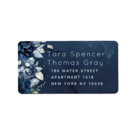 カスケードバラ結婚式RSVP返信用封筒ラベル ラベル