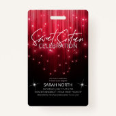 カスケードライトSweet 16赤ID790 バッジ (正面)