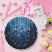 カスケードライトSweet 16青ID790 ペーパープレート (パーティー)