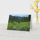 カスケードレンジから山レイニエ国立公園 カード (黄色い花)
