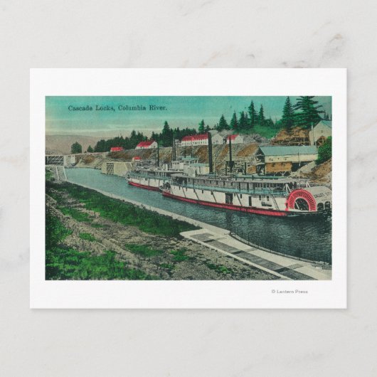 カスケードロックスオンザコロンビア川 ポストカード (正面)