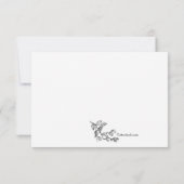 カスケード分岐悔やみや弔慰サンキューカード サンキューカード (裏面)