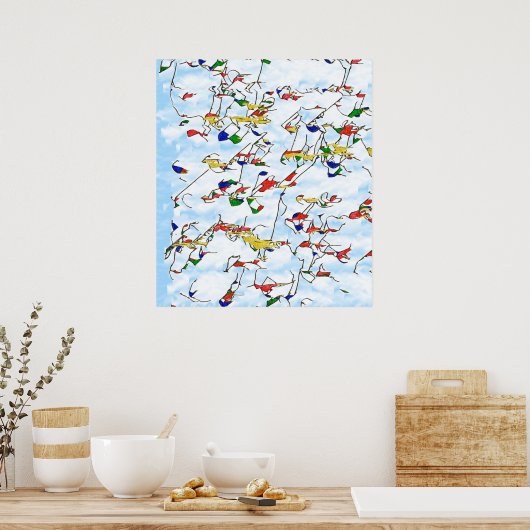 カスケード小枝 ポスター (キッチン)