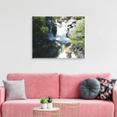 カスケード滝アットヨセミテ国立公園 キャンバスプリント (インサイチュ (リビング))
