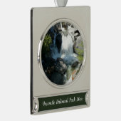 カスケード滝アットヨセミテ国立公園 シルバープレートバナーオーナメント (右)