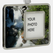 カスケード滝アットヨセミテ国立公園 シルバープレートフレームオーナメント (右)