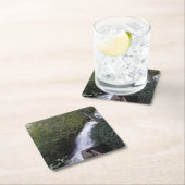 カスケード滝、ブルーリッジ山脈 スクエアペーパーコースター (インサイチュ)