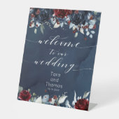 カスケード牡丹ブルゴーニュ海軍の結婚歓迎 台座サイン (正面)