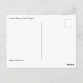 カスケード範囲、中央オレゴン ポストカード (裏面)