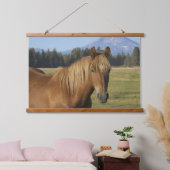 カスケード範囲 |栗の馬 吊り下げ型タペストリー (寝室)