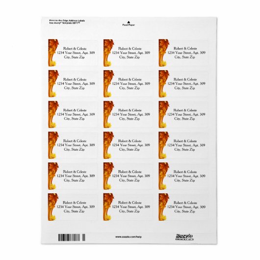 カスケード紅葉 ラベル (フルシート)