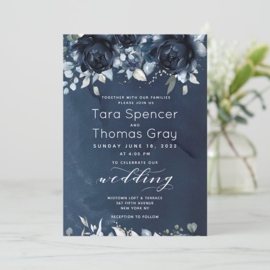 カスケード結婚牡丹の2 招待状 (スタンド正面)