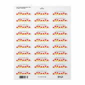 カスケード葉差出人住所ラベル ラベル (フルシート)