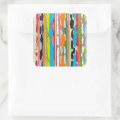 カスケード4ステッカー スクエアシール (バッグ)