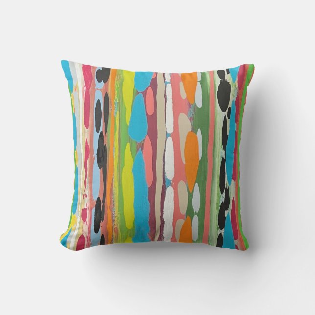 カスケード4 16 x 16屋外装飾用クッション アウトドアクッション (正面)