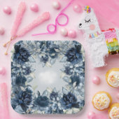 カスケード・ネイビー・ペニ結婚ーズ・ディナー ペーパープレート (パーティー)