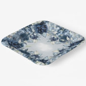 カスケード・ネイビー・ペニ結婚ーズ・ディナー ペーパープレート (傾斜あり)