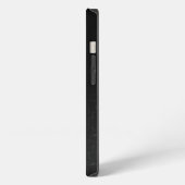 カスケード（黒）™電話/iPhoneケース iPhoneケース (左側面)