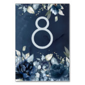 カスケードPeonies結婚のテーブル番号カード テーブルナンバー (正面)