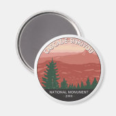 カスケードSiskiyouナショナルモニュメントオレゴンヴィンテージ マグネット (正面/裏面)