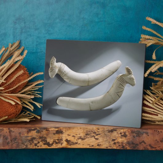 カスタネッツ一対、シニア時代(カバ4代目) フォトプラーク (側面)