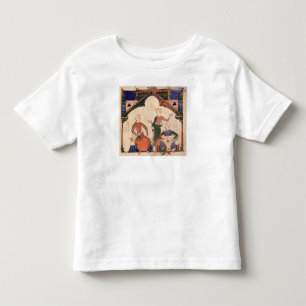 カスタネットおよびpsalteryを遊んでいるミュージシャン トドラーTシャツ